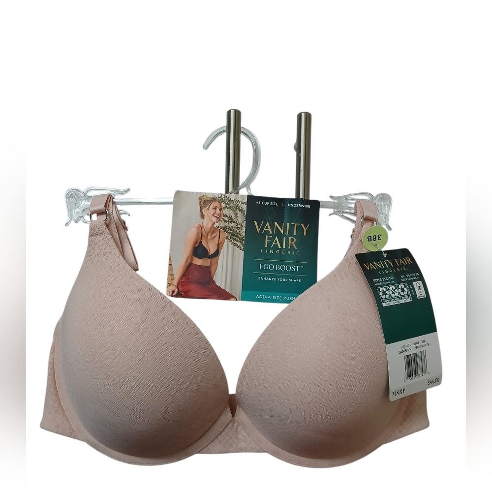 NWT-Vanity Fair Ego Boost Bra - Blush 38B
